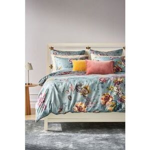Anthropologie Olive Cotton Sateen Duvet 4540H989AA Queen
